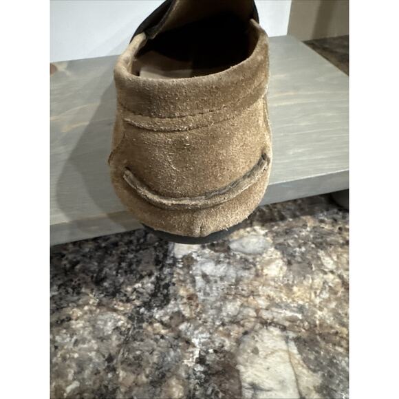 Prada Suede & Alligator/Crocodile Trim Loafers Shoes Size 10 - Picture 7 of 16